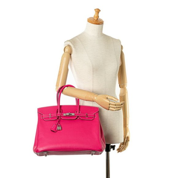 Hermes Birkin 35 Candy Handbag Rose Dirrian Pink Epsom Leather Women's HERMES - Picture 11 of 11